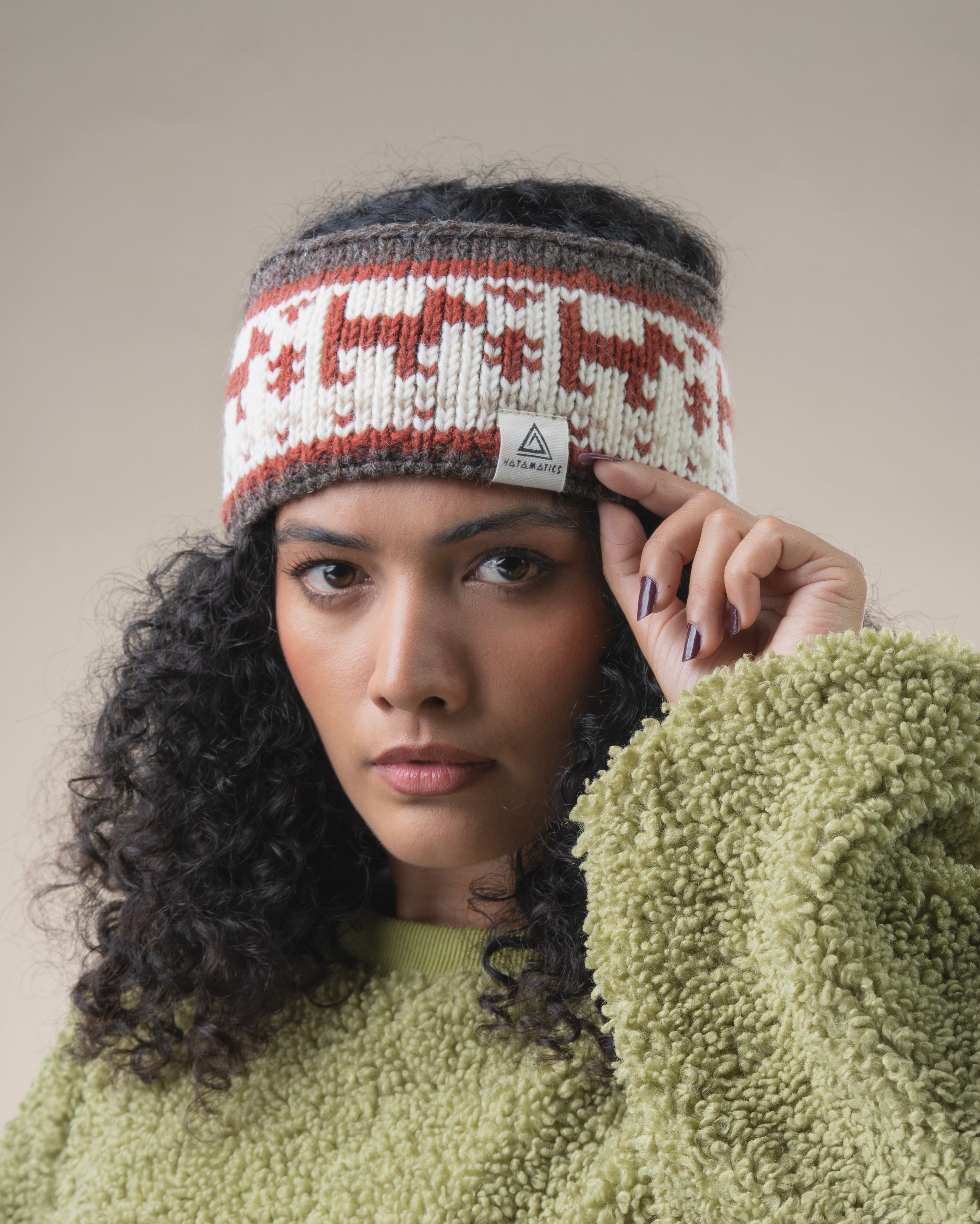 Khumbu – Headbands Brown Doggy Pattern